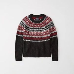 Abercrombie Holiday Pattern Sweater